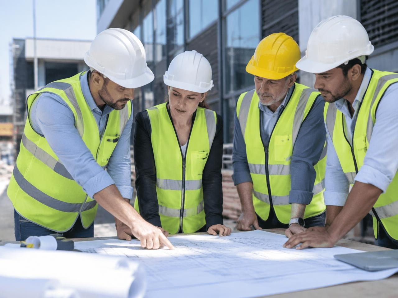Équipe URBANYX en réunion de chantier